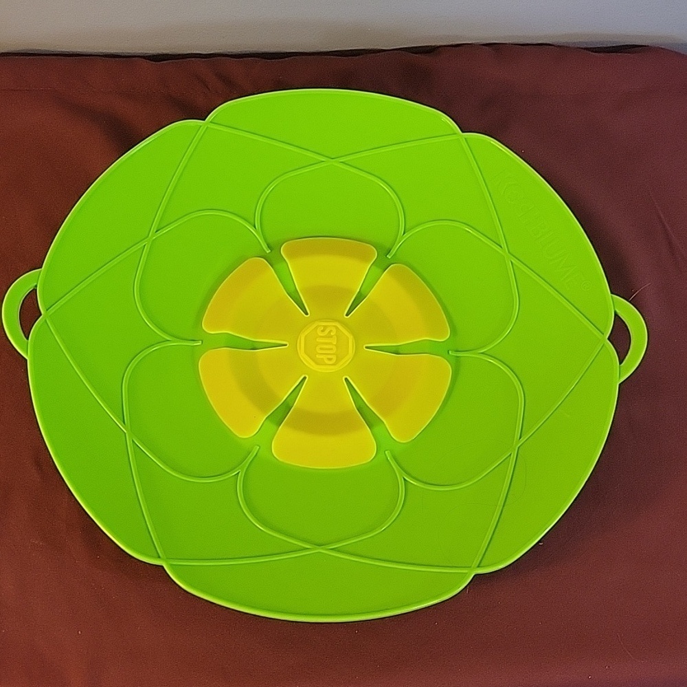 Silicone Spill Stopper, 10" Pot, "No Boil Over" Lid